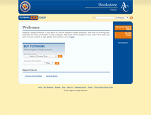 Tablet Screenshot of bookstore.angelina.cc.tx.us