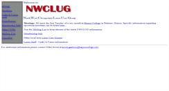 Desktop Screenshot of nwclug.harper.cc.il.us